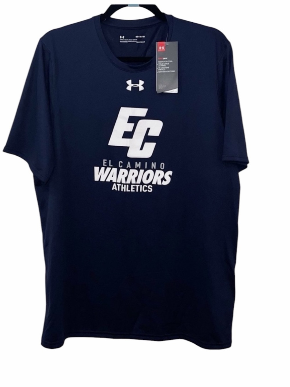 New Under Armour UA Men’s Navy El Camino Warriors T-Shirt  size Medium